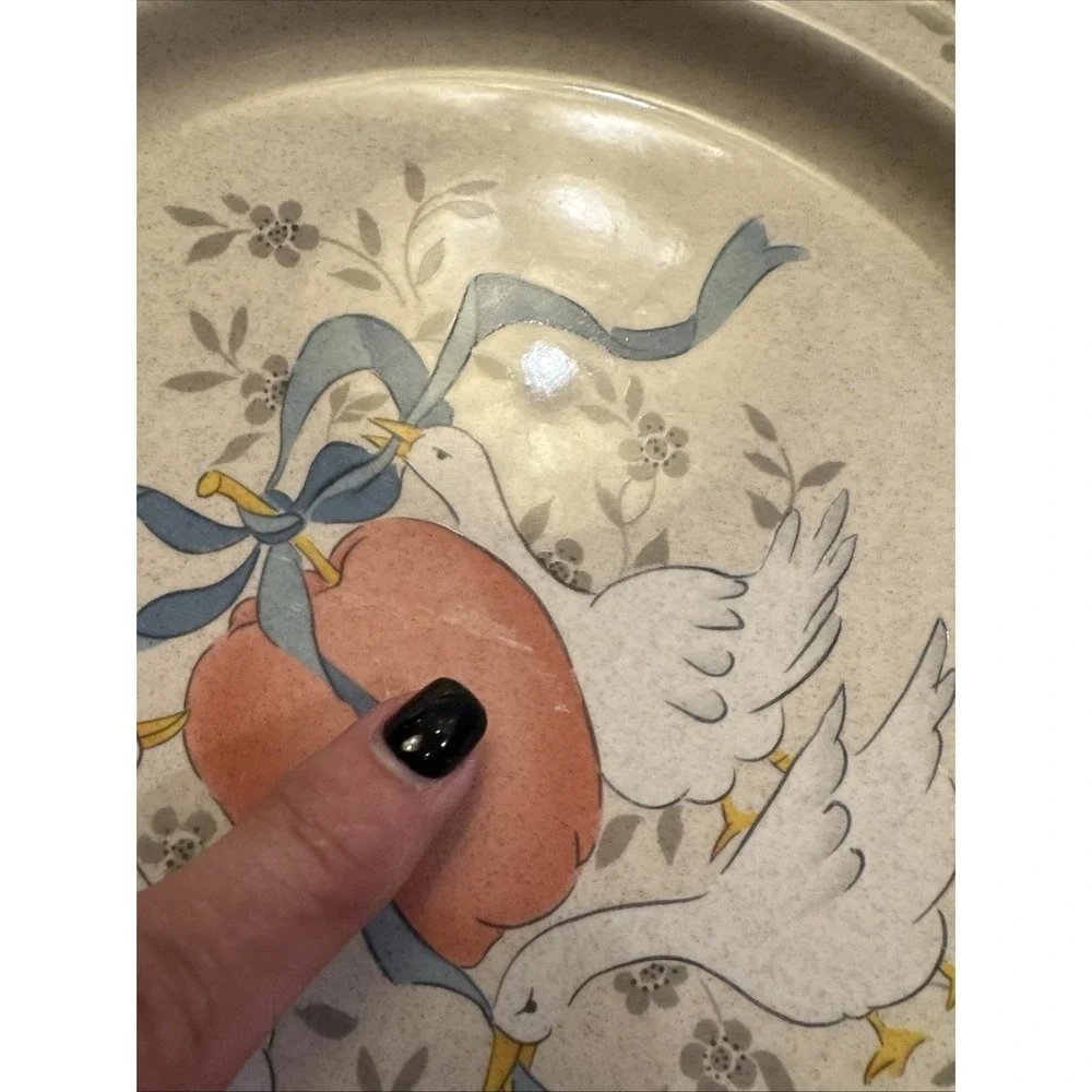 International Marmalade 8868 Stoneware Dinner Plate Geese set of 4